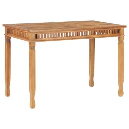 Garden Dining Table 47.2"x25.6"x31.5" Solid Teak Wood