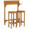 3 Piece Garden Furniture Set Solid Acacia Wood