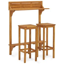 3 Piece Garden Furniture Set Solid Acacia Wood