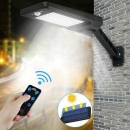 60 LED Solar Power Outdoor Garden Wall Lamp Waterproof