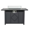 107*51*62.5cm Fire Ppit Table Grey