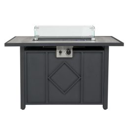 107*51*62.5cm Fire Ppit Table Grey