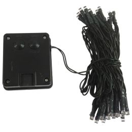 50LED Solar Powered White String Light Xmas Garden Deco
