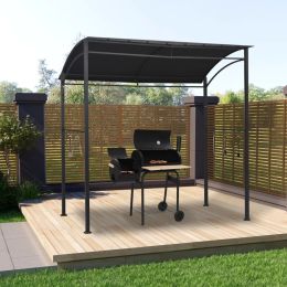 BBQ Gazebo 7.1'x4.9'x7.2' Anthracite Steel