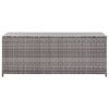 Garden Storage Box Gray 59.1"x19.7"x23.6" Poly Rattan