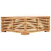 Garden Table 27.4"x27.4"x12.2" Solid Teak Wood