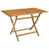 5 Piece Patio Dining Set Solid Teak Wood