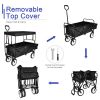 Heavy Duty Folding Portable Hand Cart with Removable Canopy with 8'' Wheels