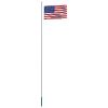 US Flag and Pole Aluminum 20.3'