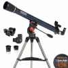 Celestron - AstroMaster 70AZ Telescope - Refractor Telescope - Fully Coated Glass Optics - Adjustable Height Tripod â€“ Bonus Astronomy Software Package