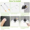Solar Pendant Lights IP65 Waterproof Shed Light 120Â° Adjustable Garage Light with 3 Timing Modes 4 Brightness Levels
