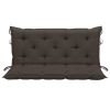 Swing Bench with Taupe Cushion 47.2" Solid Teak Wood