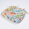4 PCS Set Outdoor Chair Cushions Seat Cushions with Straps; Patio Chair Pads(Flower Color)