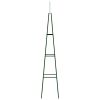 Garden Climbing Plant Racks 2 pcs Dark Green 13.8"x13.8"x76.8" Iron