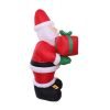 Christmas Inflatable Lounging Snowman Yard Decoration - 1.4cm Lawn Decoration, Bright Internal Lights, Built-in Fan, and Included Stakes and Ropes