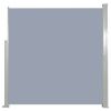 Retractable Side Awning 55.1"x118.1" Gray