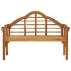 Garden Queen Bench with Cushion 53.1" Solid Acacia Wood