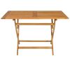5 Piece Patio Dining Set Solid Teak Wood