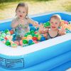 Inflatable Swimming Pool Full-Sized Above Ground Kid Family Outdoor Lounge Pool,77" x 55" x 23"