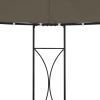 Gazebo 118.1"x114.2" Taupe Round