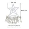 Remote+Warm White Solar Waterfall String Light Christmas Tree Hanging US