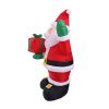 Christmas Inflatable Lounging Snowman Yard Decoration - 1.4cm Lawn Decoration, Bright Internal Lights, Built-in Fan, and Included Stakes and Ropes