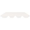 Replacement Canopy for Garden Swing White 89"x73.2" 270 g/m2