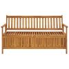 Garden Storage Bench 58.3" Solid Acacia Wood