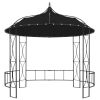 Gazebo 118.1"x114.2" Anthracite Round