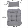 Outdoor Hanging Egg Chair Cushion Hammock Chair Replacement Cushion; Swing Basket Chairs Cushion Pads with Headrest Pillow(Gray Color)