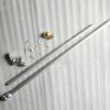 6FT Flag Pole kit, Aluminum Flag Pole Bracket Tangle Free Spinning Flagpole Hardware with Bracket for USA American Flags