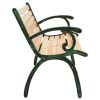 Garden Bench 48.4" Cast Iron and Solid Firwood