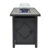 107*51*62.5cm Fire Ppit Table Grey