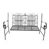 Iron Double Sofa Chair Black YF