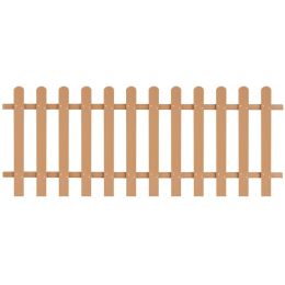 Picket Fence WPC 78.7"x31.5" (Color: Brown)