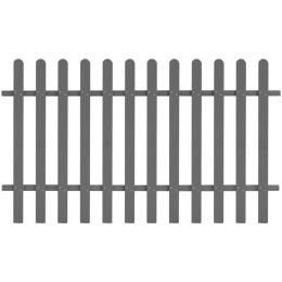 Picket Fence WPC 78.7"x47.2" (Color: Grey)