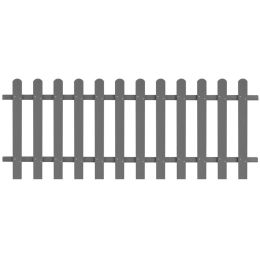 Picket Fence WPC 78.7"x31.5" (Color: Grey)