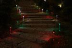 Solar Landscape Lights Transparent Decorative Waterproof, 10 Pack Solar Powered Pathway Lights