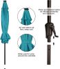 9' SolarUmbrella  with 32 LED Lights